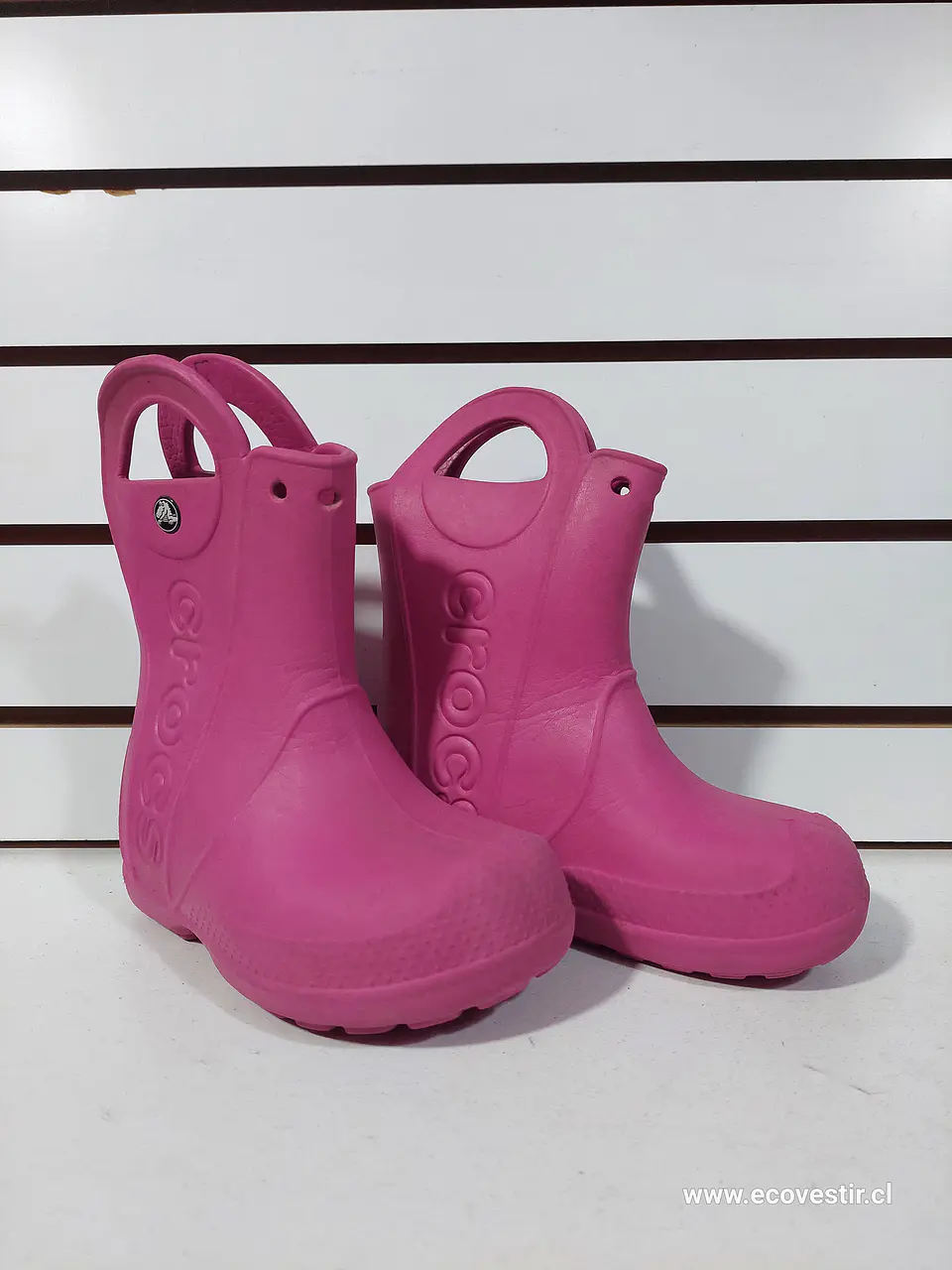 BOTIN DE AGUA NIÑA ROSADO CROCS NRO. C9 1