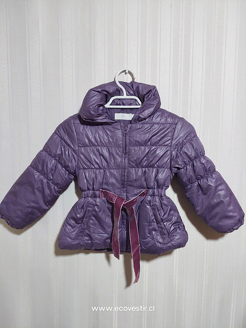 PARKA NIÑA S/GORRO VIOLETA TALLA 4