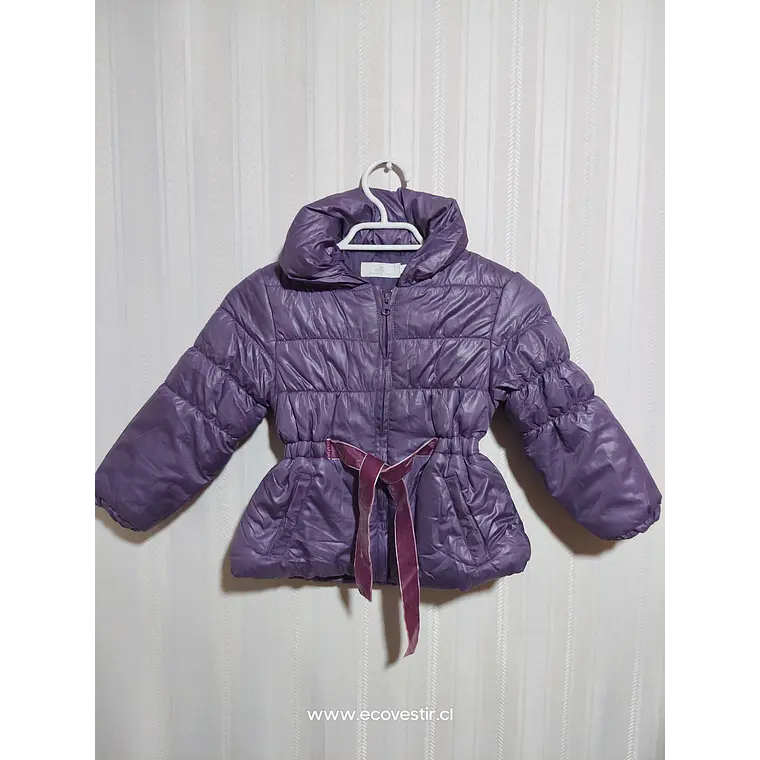 PARKA NIÑA S/GORRO VIOLETA TALLA 4 1