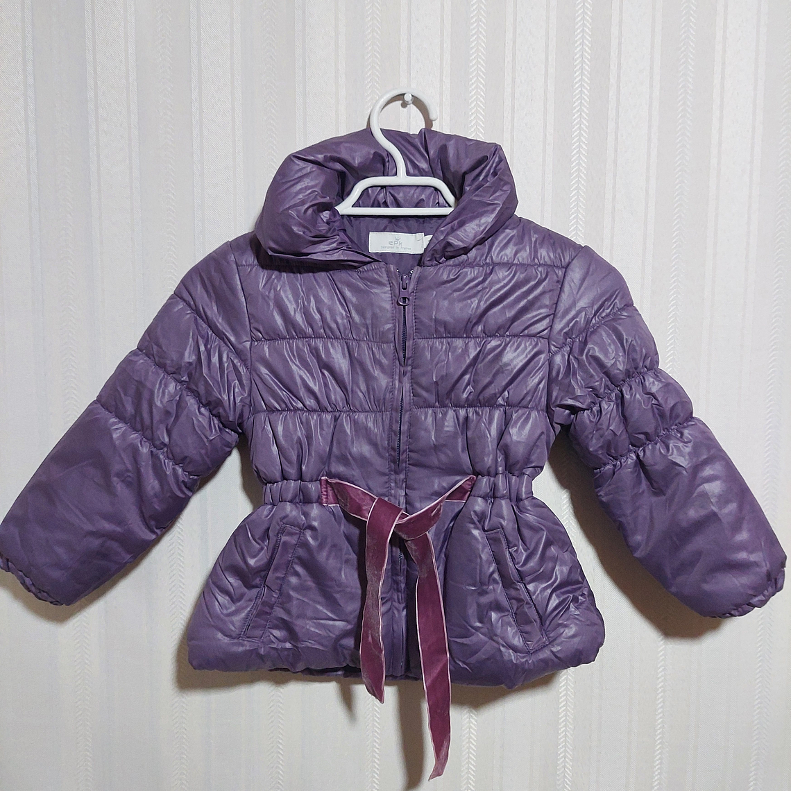PARKA NIÑA S/GORRO VIOLETA TALLA 4 1