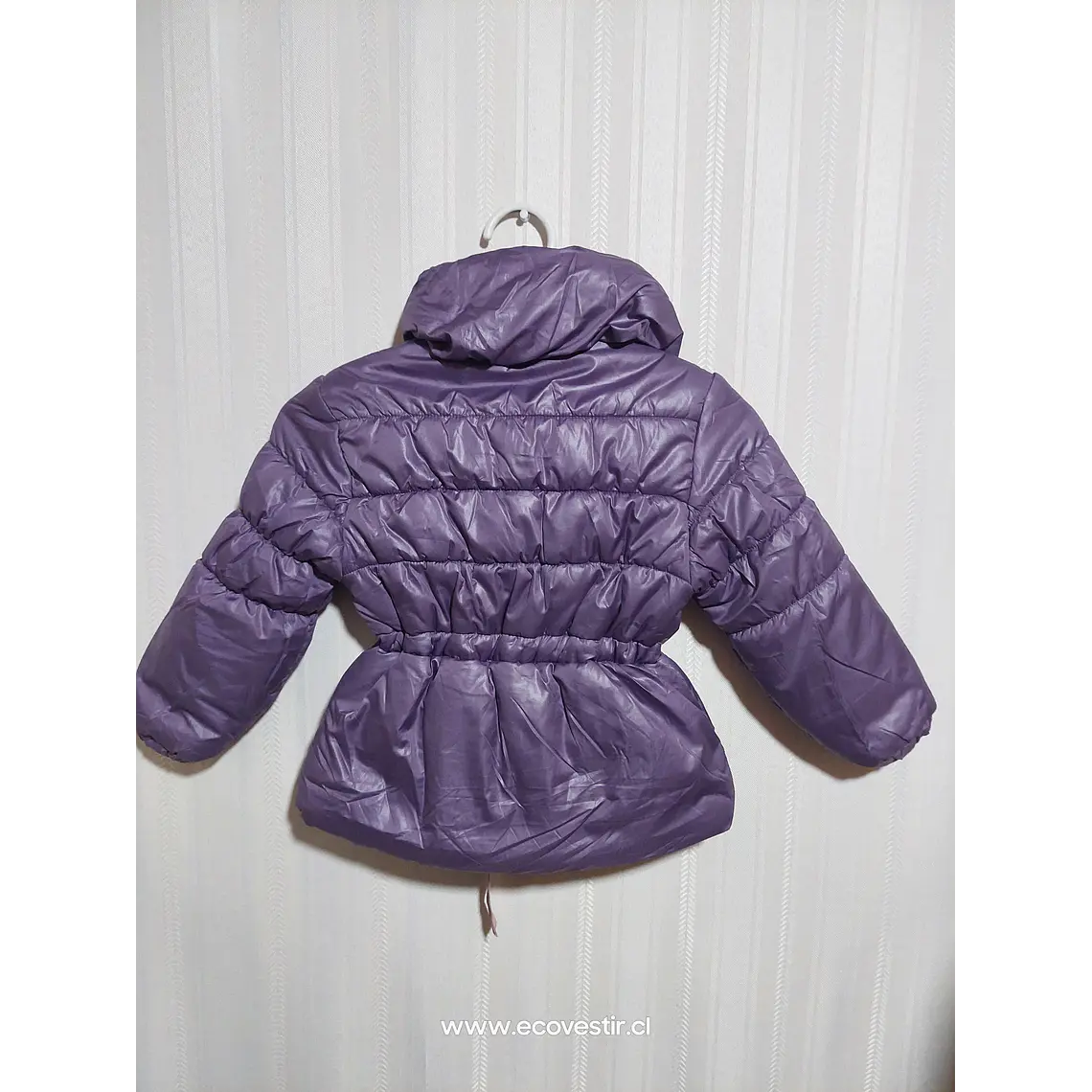 PARKA NIÑA S/GORRO VIOLETA TALLA 4 2
