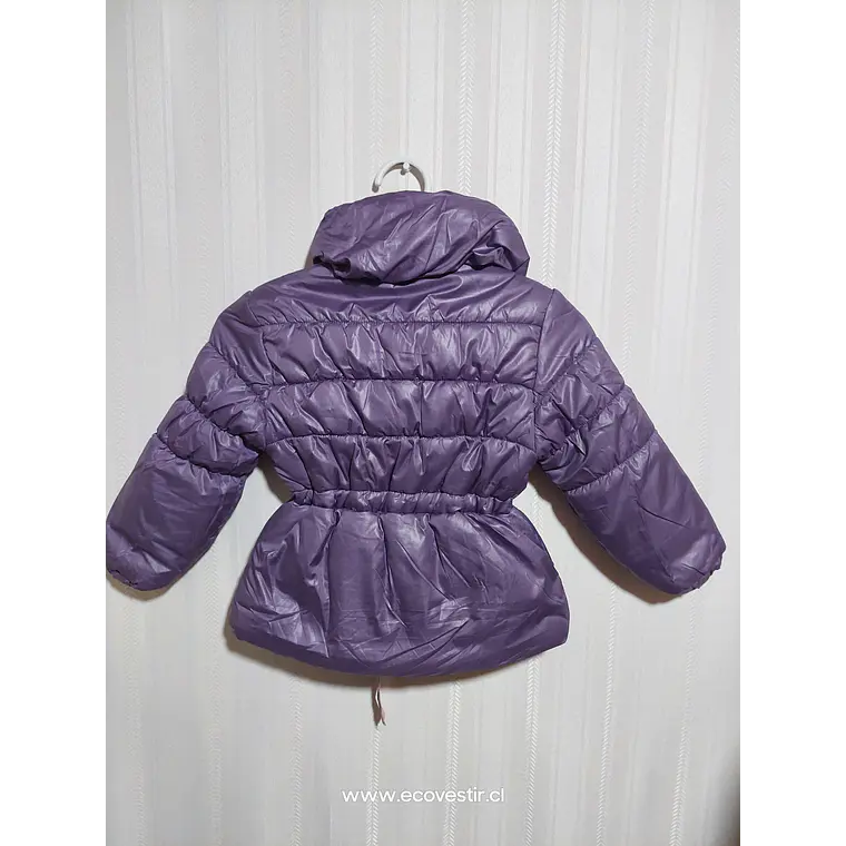 PARKA NIÑA S/GORRO VIOLETA TALLA 4 2