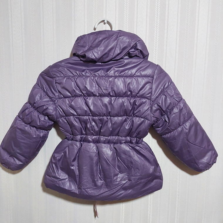 PARKA NIÑA S/GORRO VIOLETA TALLA 4 2
