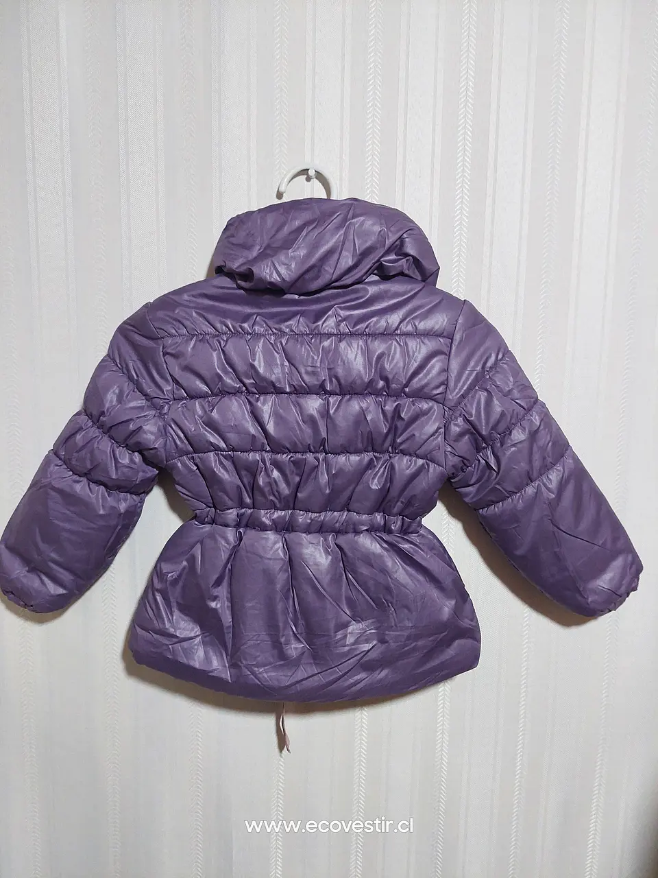 PARKA NIÑA S/GORRO VIOLETA TALLA 4 2