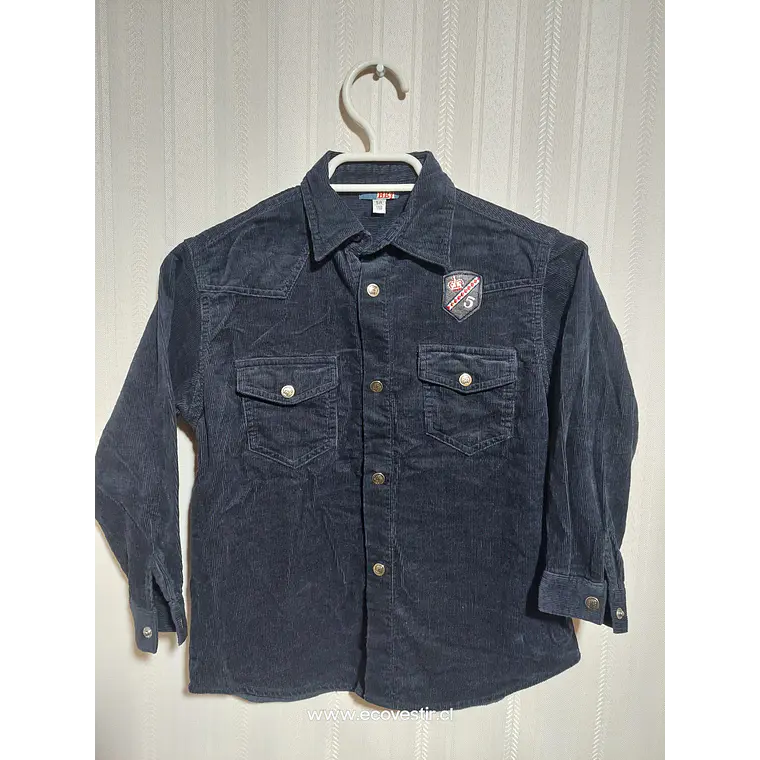 CAMISA ML COTELÉ NIÑO AZUL TALLA 5A/110 1