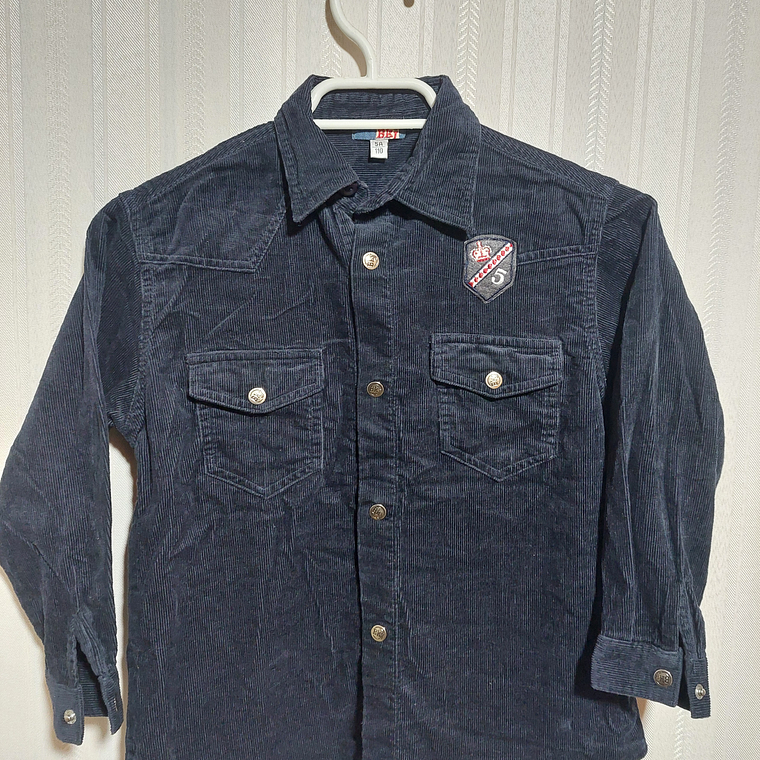 CAMISA ML COTELÉ NIÑO AZUL TALLA 5A/110 1