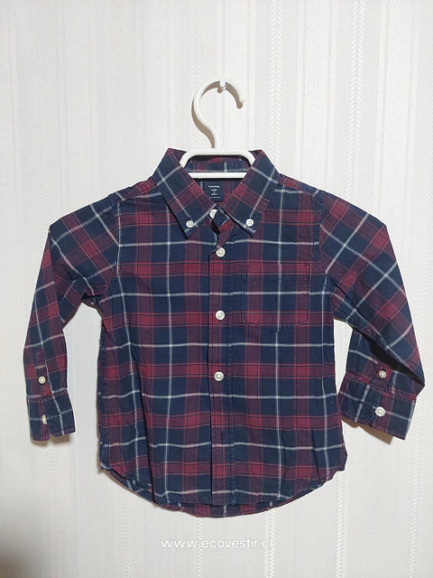 CAMISA ML CUADRILLE NIÑO TALLA 3A