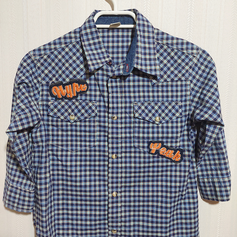 CAMISA ML CUADRILLE AZUL NIÑO TALLA 7A 1