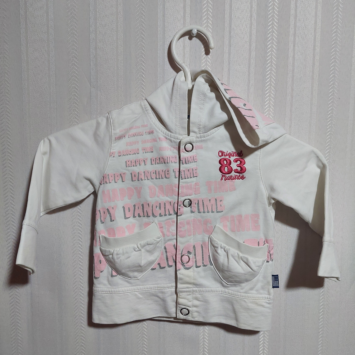 POLERÓN CON GORRO NIÑA TALLA 12 1