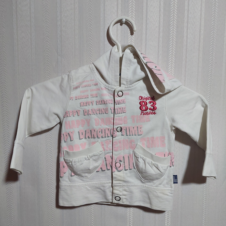 POLERÓN CON GORRO NIÑA TALLA 12 1