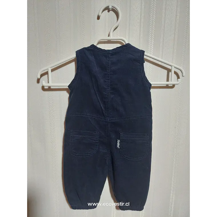 Enterito Niño Azul Cotelé  Cycleband Talla 1 a 3 Meses 2
