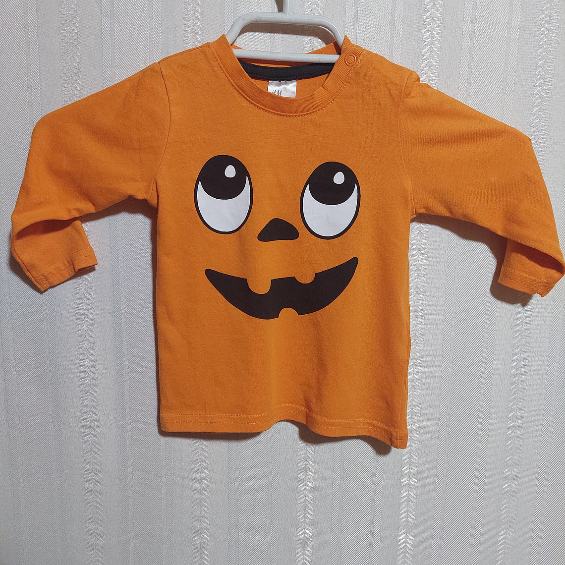 POLERA ML NIÑO NARANJA H&M TALLA 4-6M 1