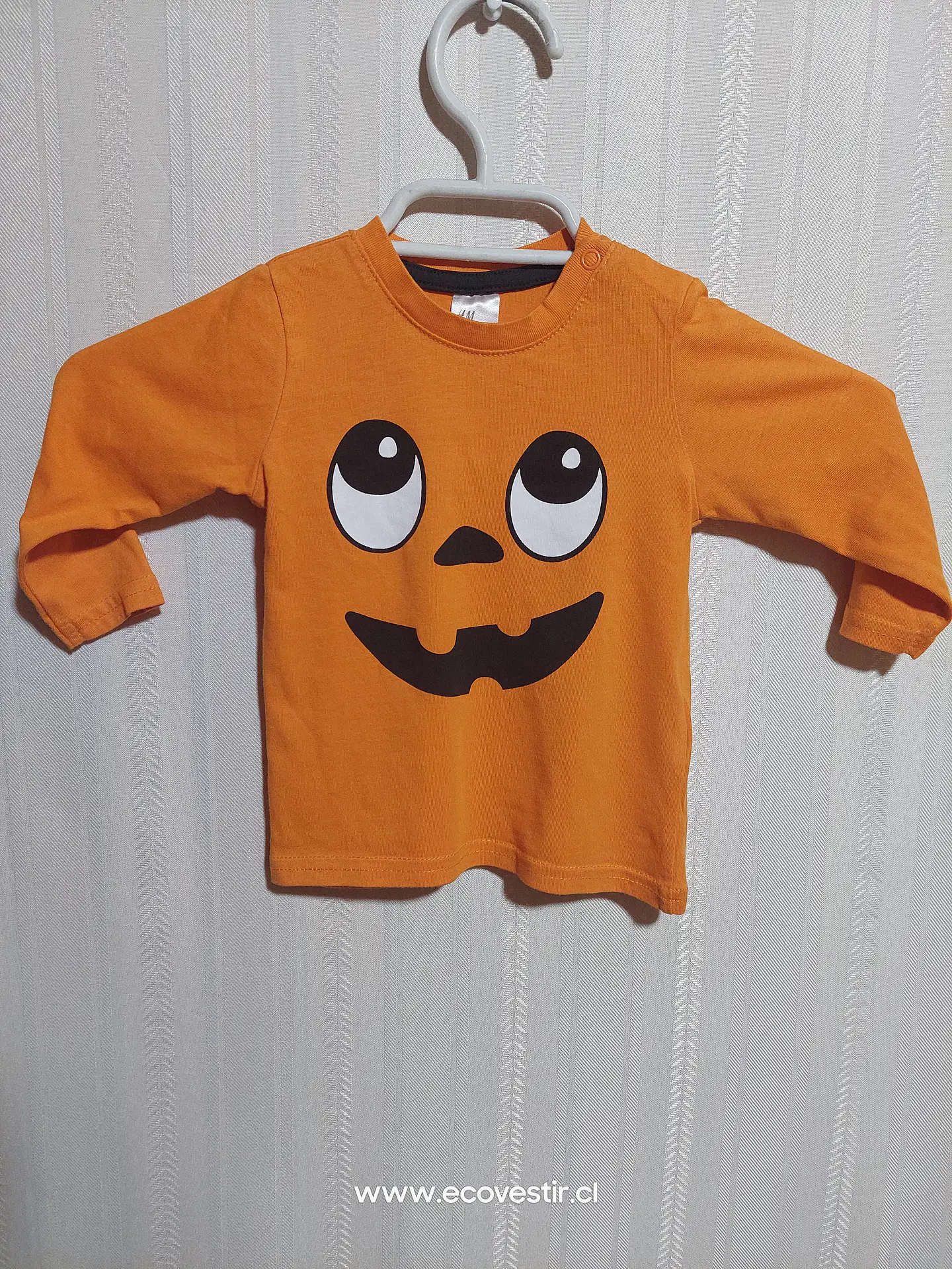 POLERA ML NIÑO NARANJA H&M TALLA 4-6M 1