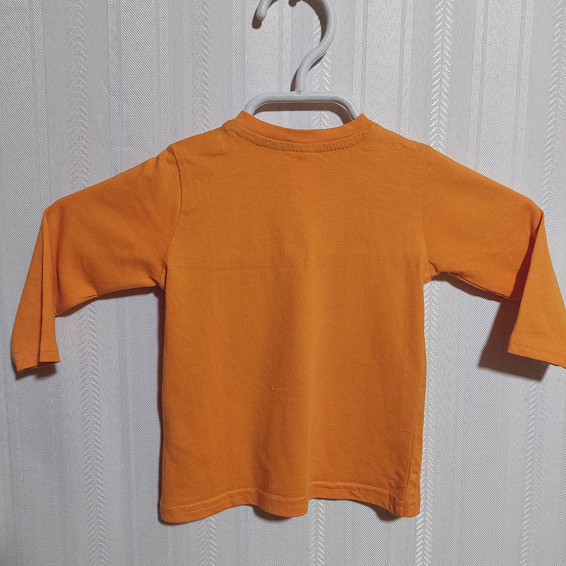 POLERA ML NIÑO NARANJA H&M TALLA 4-6M 2