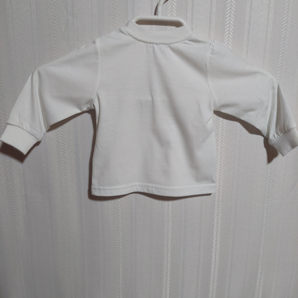 POLERA ML NIÑO BLANCA TALLA 3-6M 2