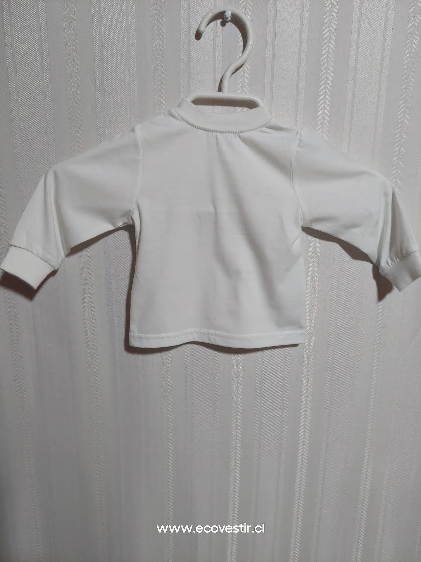 POLERA ML NIÑO BLANCA TALLA 3-6M 2