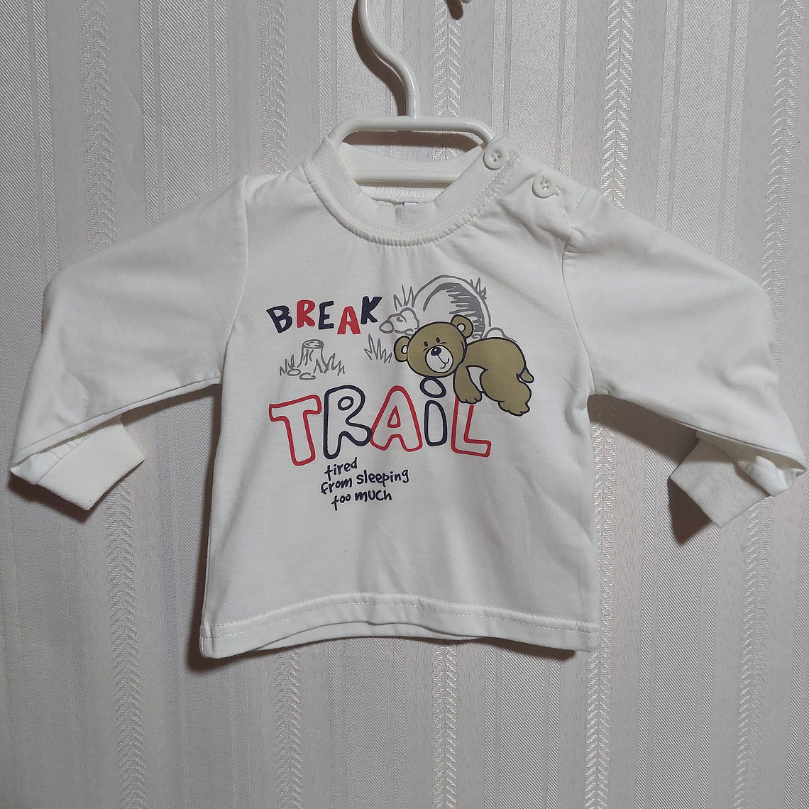 POLERA ML NIÑO BLANCA TALLA 3-6M 1