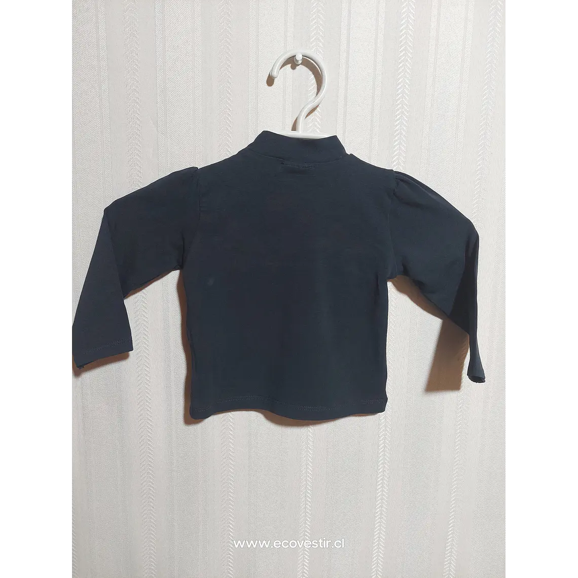POLERA ML NIÑA AZUL PIXEL TALLA 18M 2