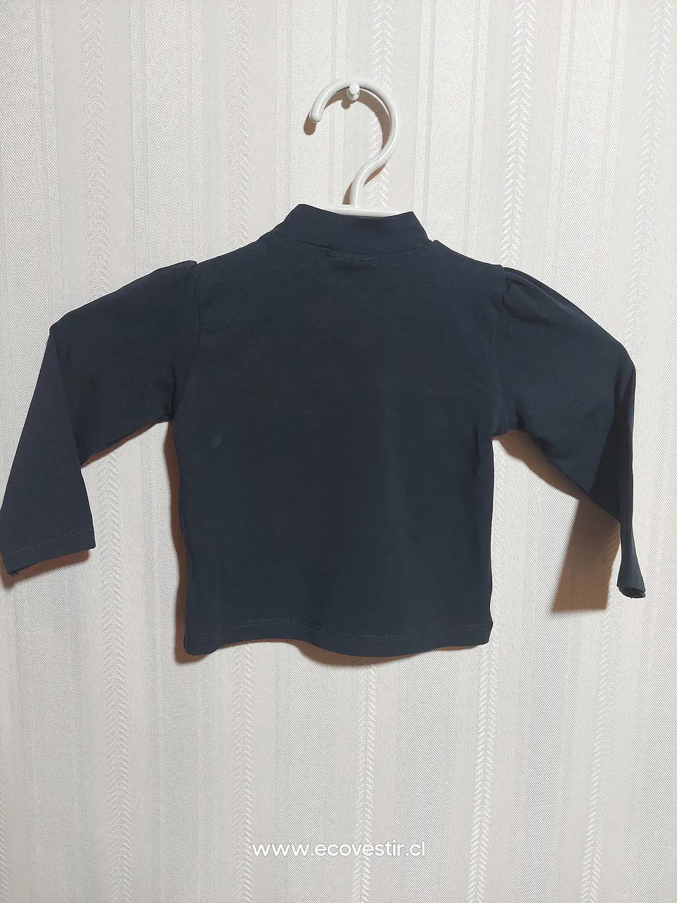 POLERA ML NIÑA AZUL PIXEL TALLA 18M 2