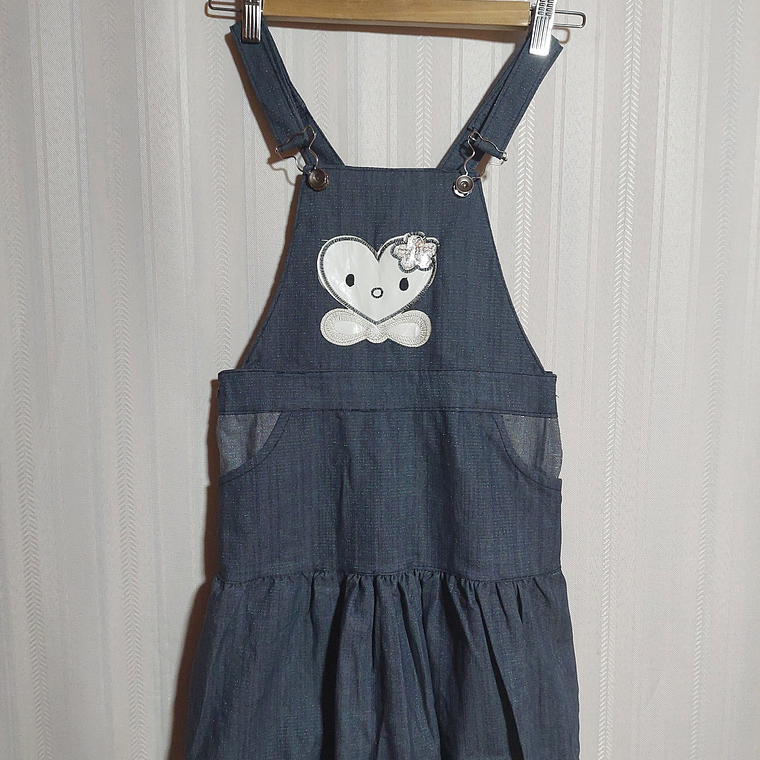 VESTIDO NIÑA GRIS ESTAMPADO 1