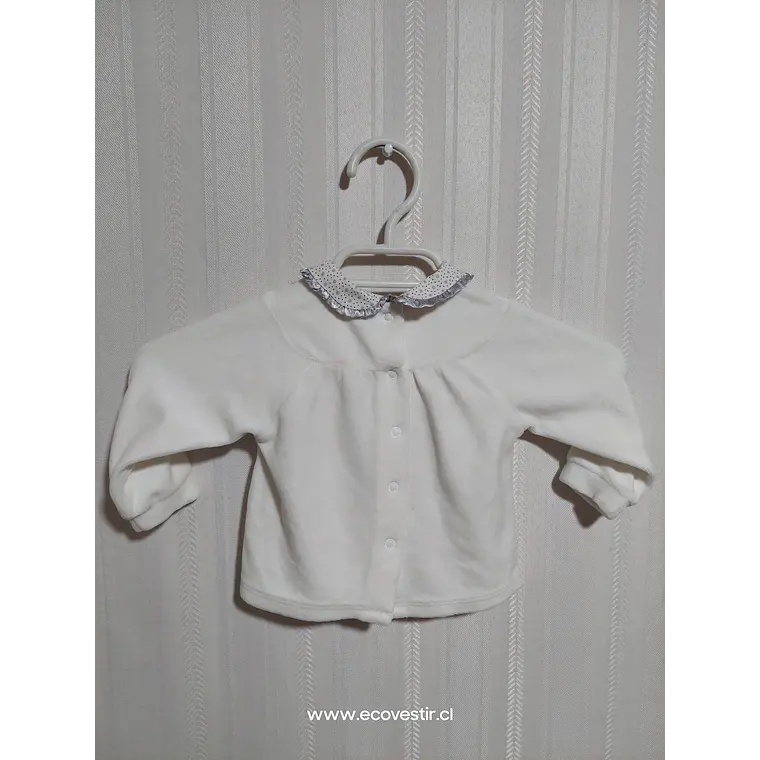 POLERA BABY BLANCA CHICCO TALLA 6M 2