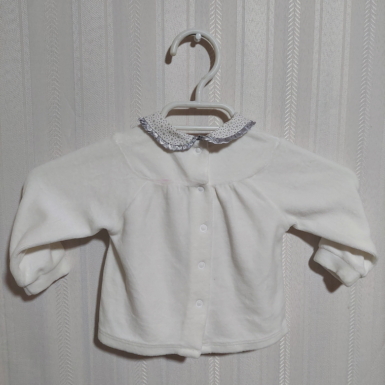 POLERA BABY BLANCA CHICCO TALLA 6M 2