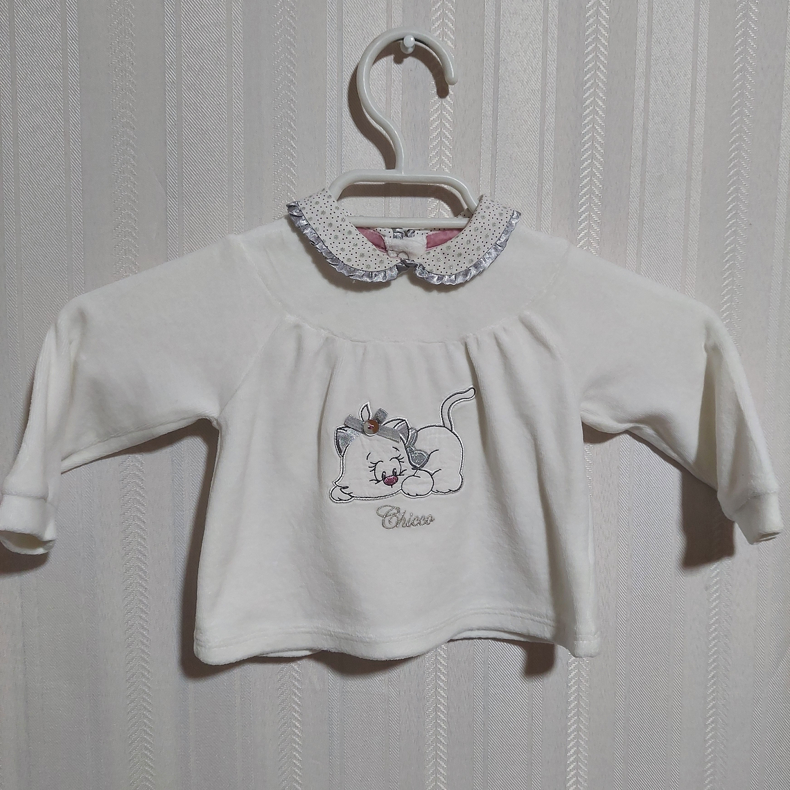POLERA BABY BLANCA CHICCO TALLA 6M 1