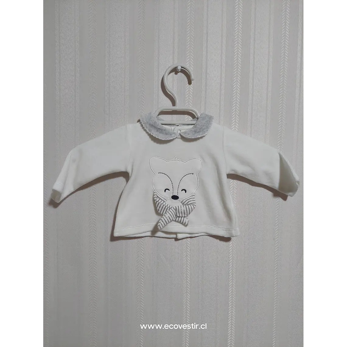 POLERA BABY BLANCA MEK TALLA 3M 1