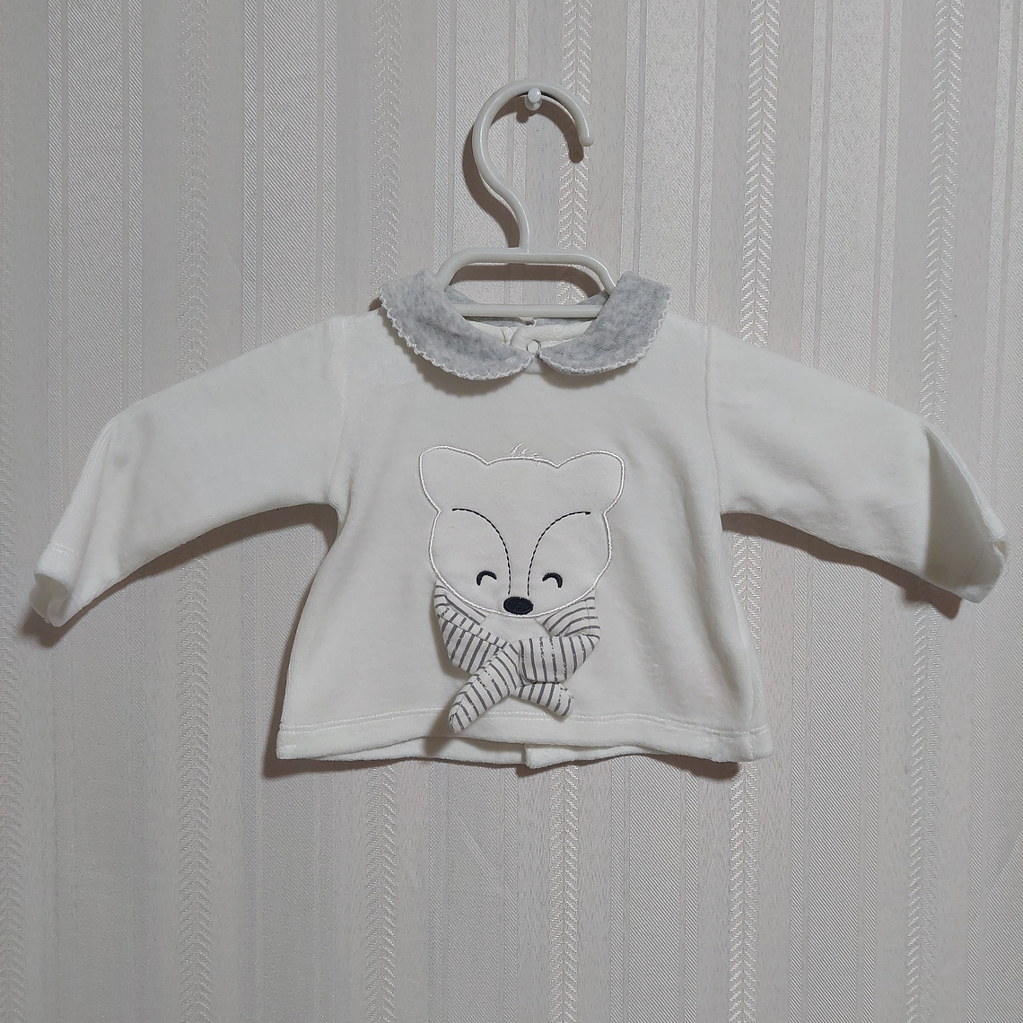 POLERA BABY BLANCA MEK TALLA 3M 1