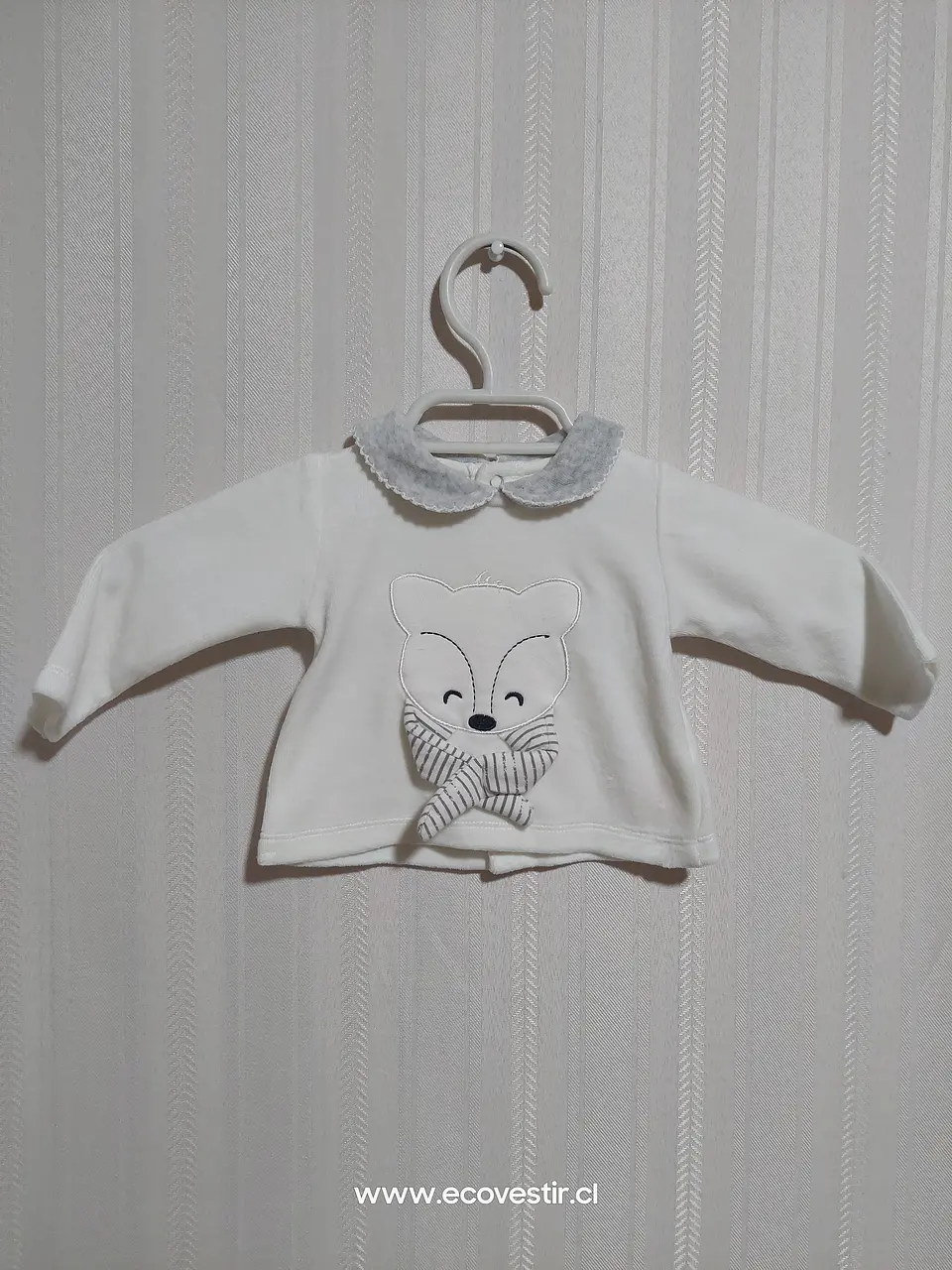 POLERA BABY BLANCA MEK TALLA 3M 1