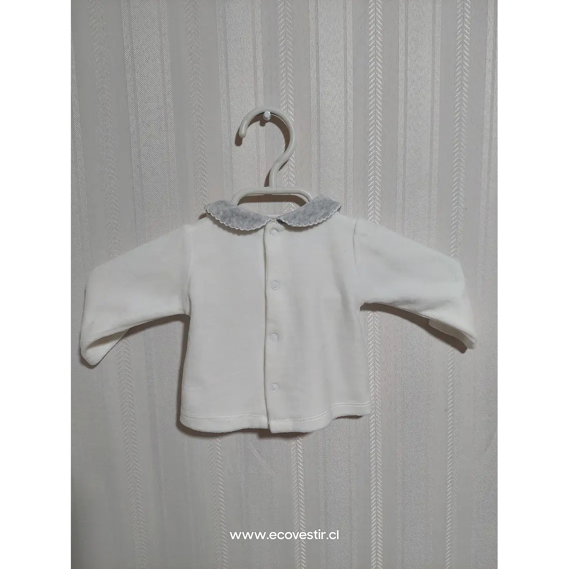 POLERA BABY BLANCA MEK TALLA 3M 2