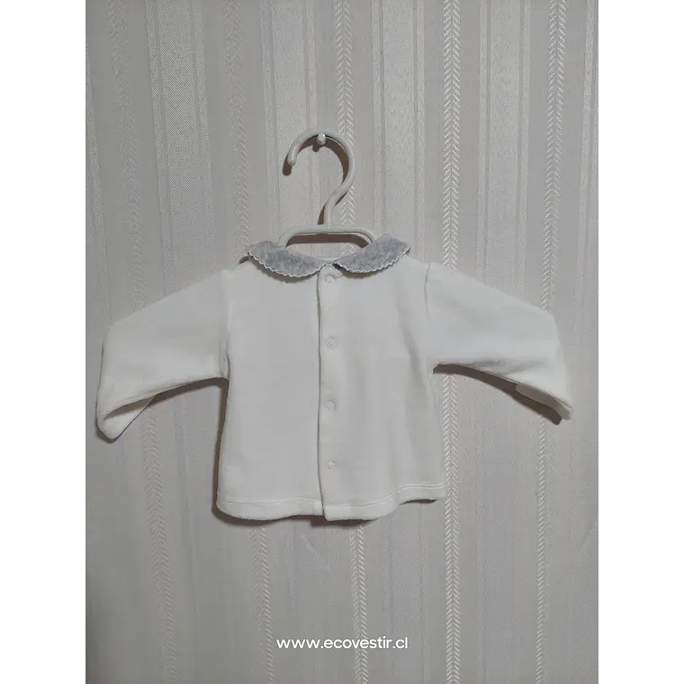 POLERA BABY BLANCA MEK TALLA 3M 2