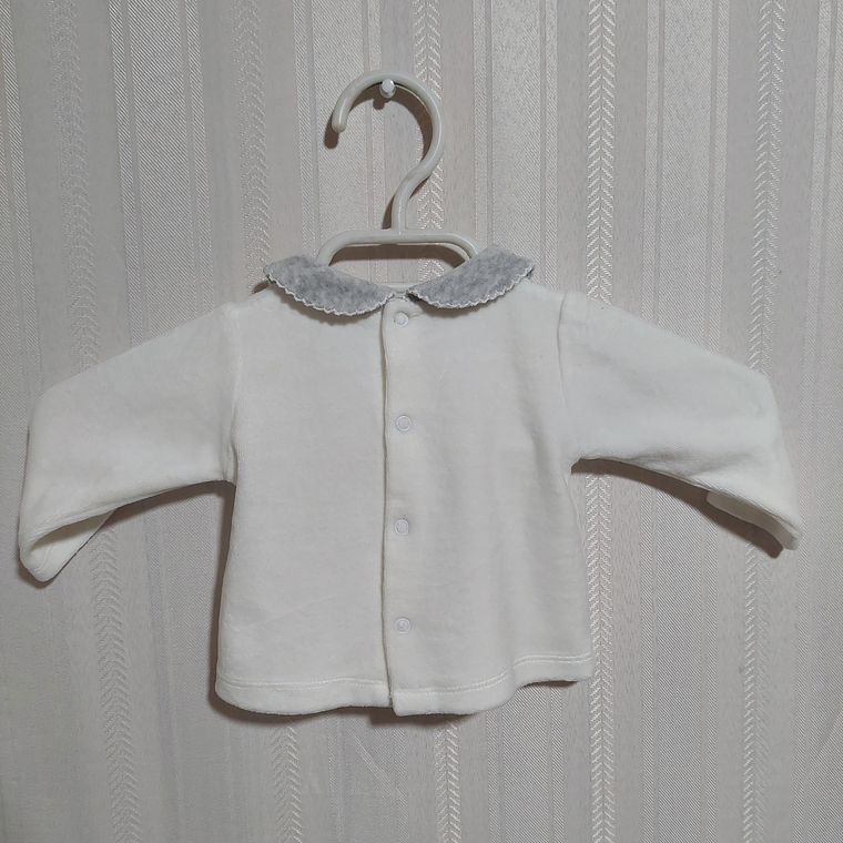 POLERA BABY BLANCA MEK TALLA 3M 2