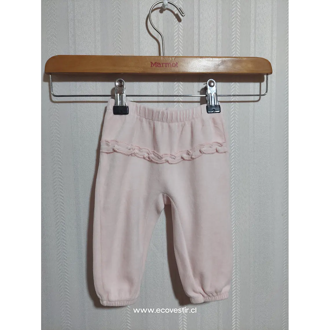PANTALÓN BUZO BABY ROSADO BENETTON TALLA 3M 1