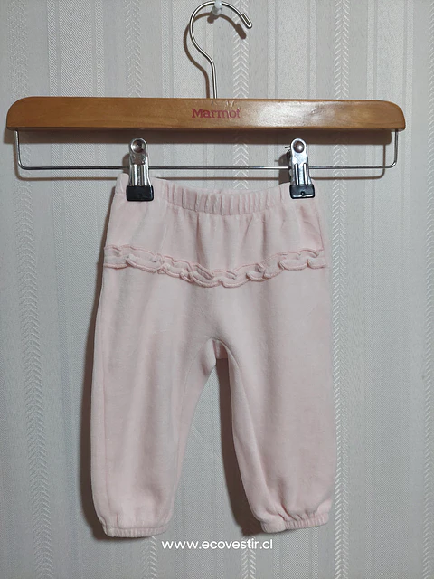PANTALÓN BUZO BABY ROSADO BENETTON TALLA 3M