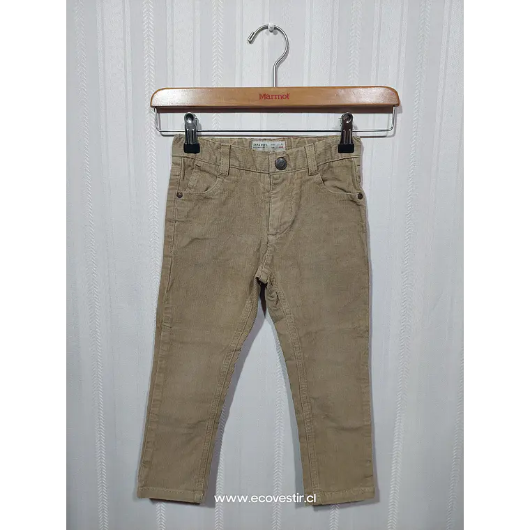 PANTALÓN COTELÉ NIÑO CAFE ZARA BOYS TALLA 4A   1