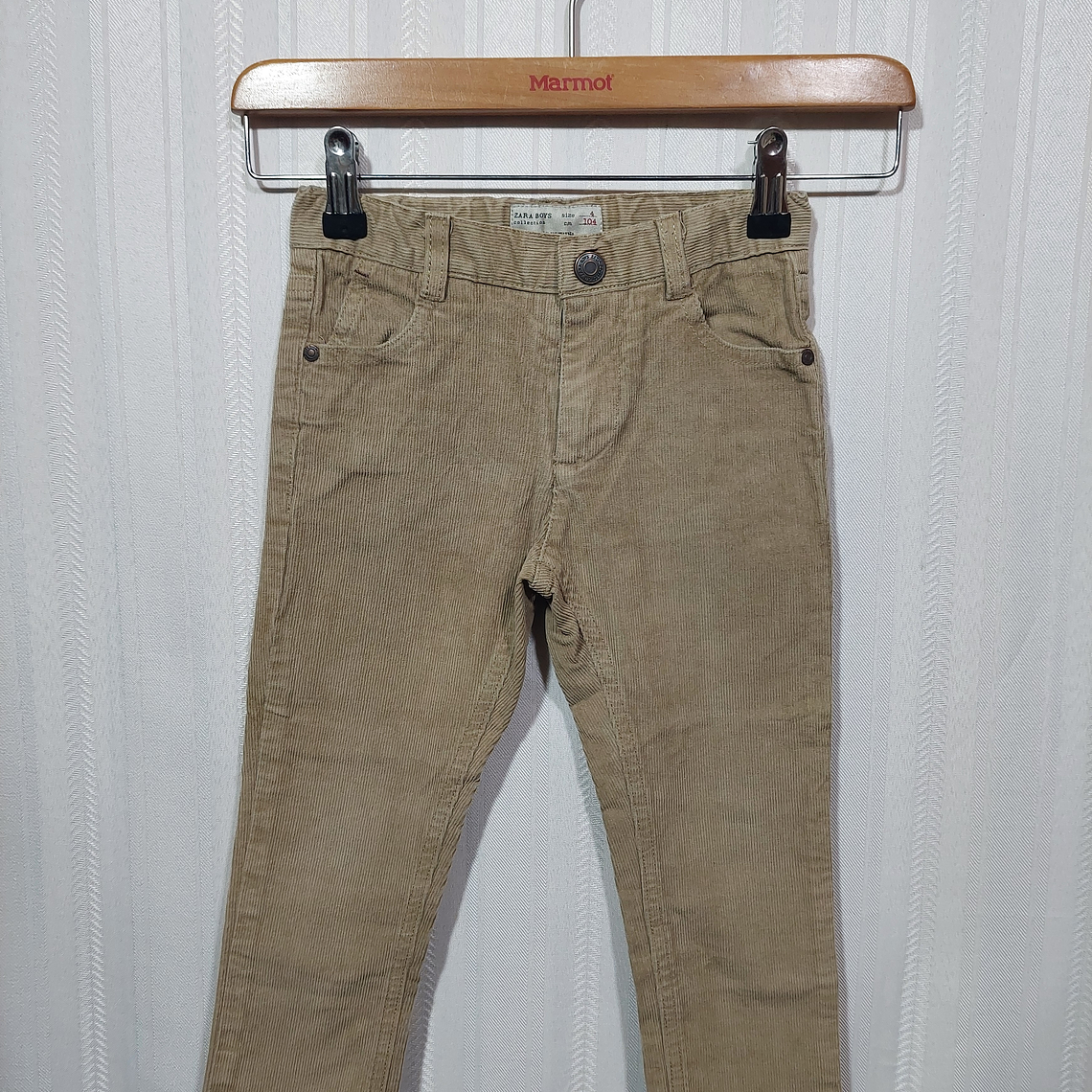 PANTALÓN COTELÉ NIÑO CAFE ZARA BOYS TALLA 4A   1