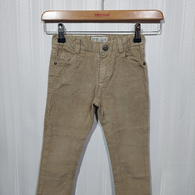 PANTALÓN COTELÉ NIÑO CAFE ZARA BOYS TALLA 4A   1
