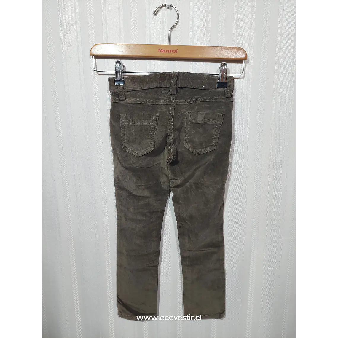 Pantalón de Cotelé Café Niña Benetton Talla XS (4-5 Años) Segunda Mano 2