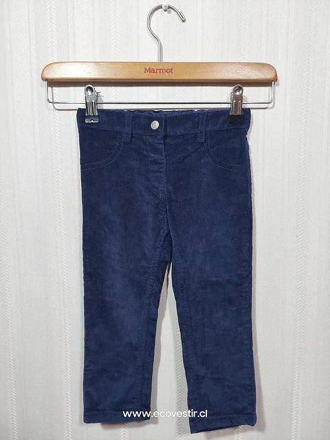 PANTALÓN COTELÉ NIÑA AZUL BIMBUS TALLA 24M