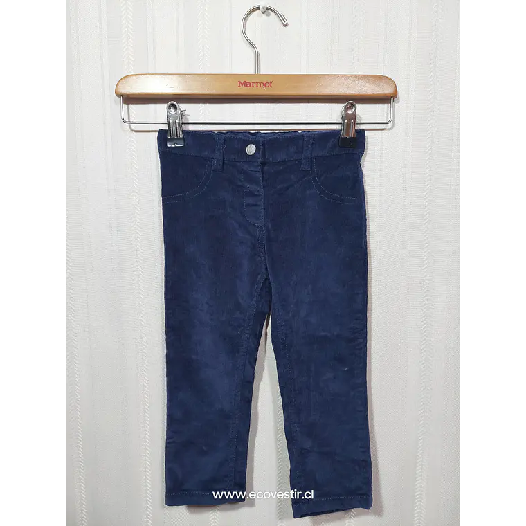 PANTALÓN COTELÉ NIÑA AZUL BIMBUS TALLA 24M 1