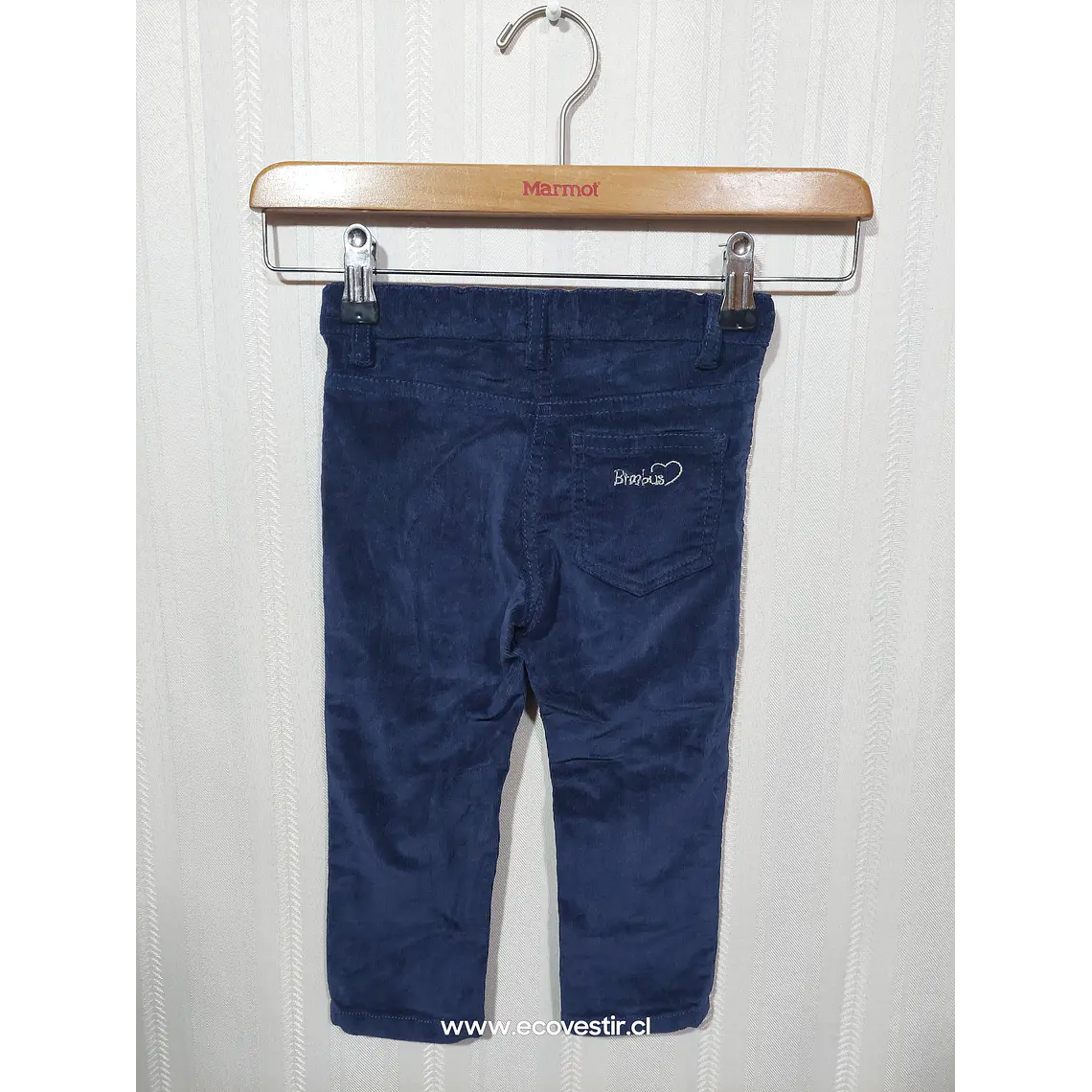 PANTALÓN COTELÉ NIÑA AZUL BIMBUS TALLA 24M 2