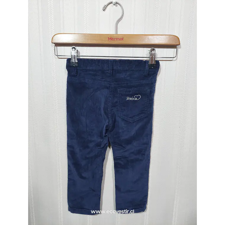 PANTALÓN COTELÉ NIÑA AZUL BIMBUS TALLA 24M 2