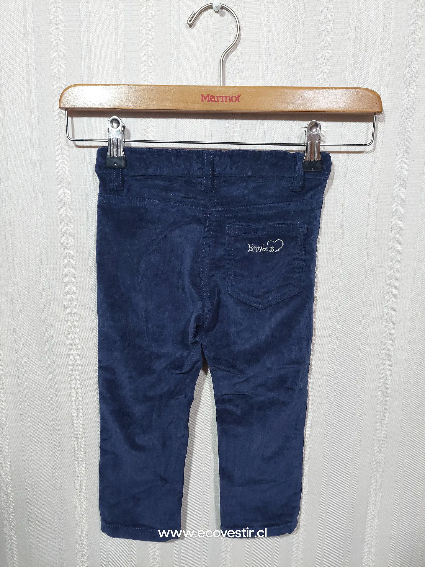 PANTALÓN COTELÉ NIÑA AZUL BIMBUS TALLA 24M 2