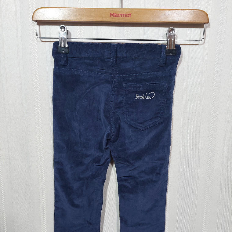 PANTALÓN COTELÉ NIÑA AZUL BIMBUS TALLA 24M 2