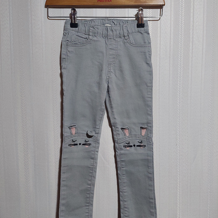PANTALÓN JEANS GRIS NIÑA H&M TALLA 4-5A 1
