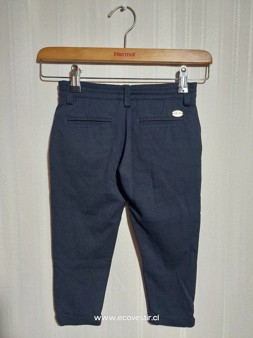 PANTALÓN VESTIR AZUL NIÑO GREATFUN TALLA 4A 2