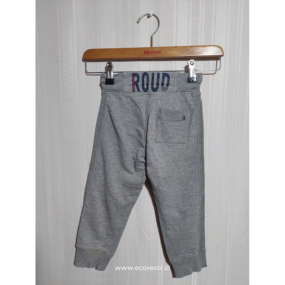 PANTALÓN BUZO NIÑO GRIS 2