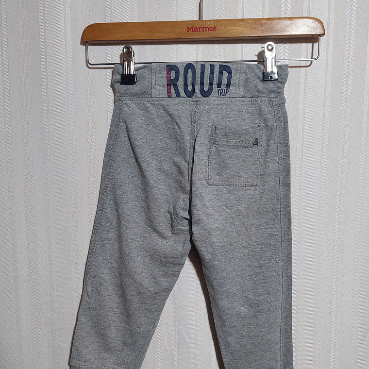 PANTALÓN BUZO NIÑO GRIS 2