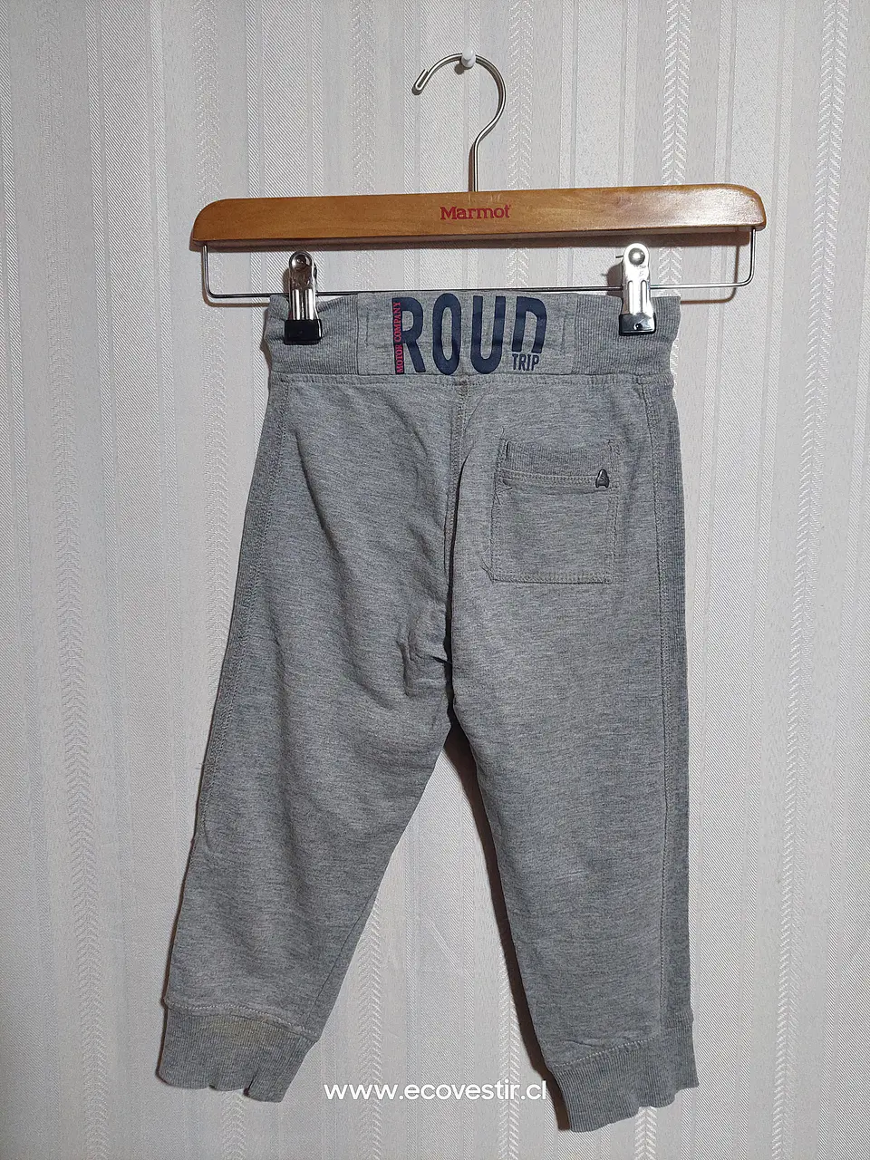 PANTALÓN BUZO NIÑO GRIS 2